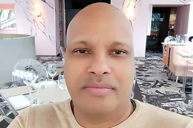 mike in restaurant